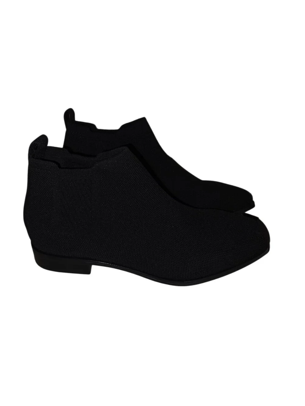 Vivaia Women's Black Knit Chelsea Ankle Boots Size EU 40 US 9